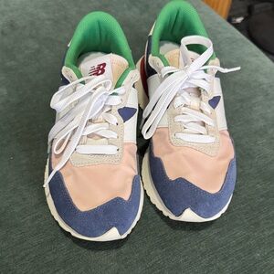 New Balance Blue and Pink Sneakers with Green Accents